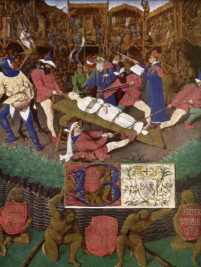 Jean Fouquet The Martyrdom of St Apollonia oil painting picture